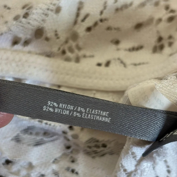 Aerie White Lace Bralette with Ruffle Size Small | festival | boho | feminine | - Picture 7 of 7